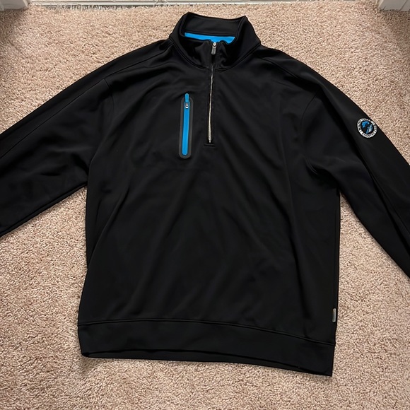 Pull Noir Homme Bobby Jones – Performance X-H20 Quarter Zip, Taille M, état Impeccable